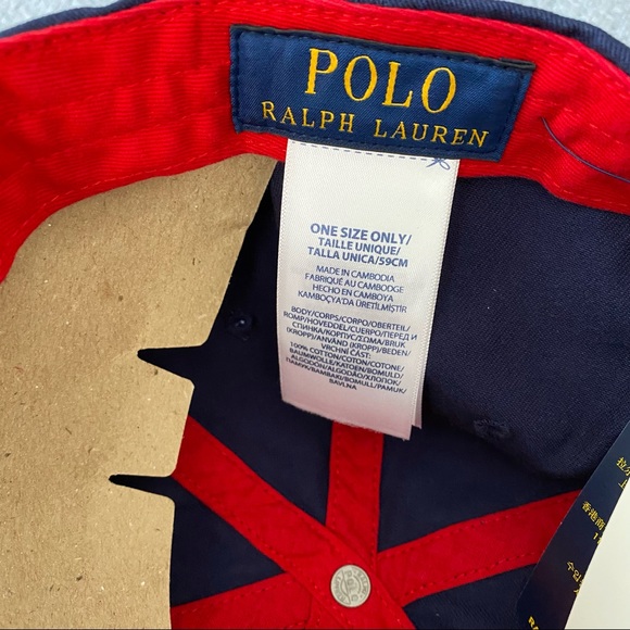 Polo Ralph Lauren Bear Baseball Cap Hat - Navy NEW - Picture 5 of 8
